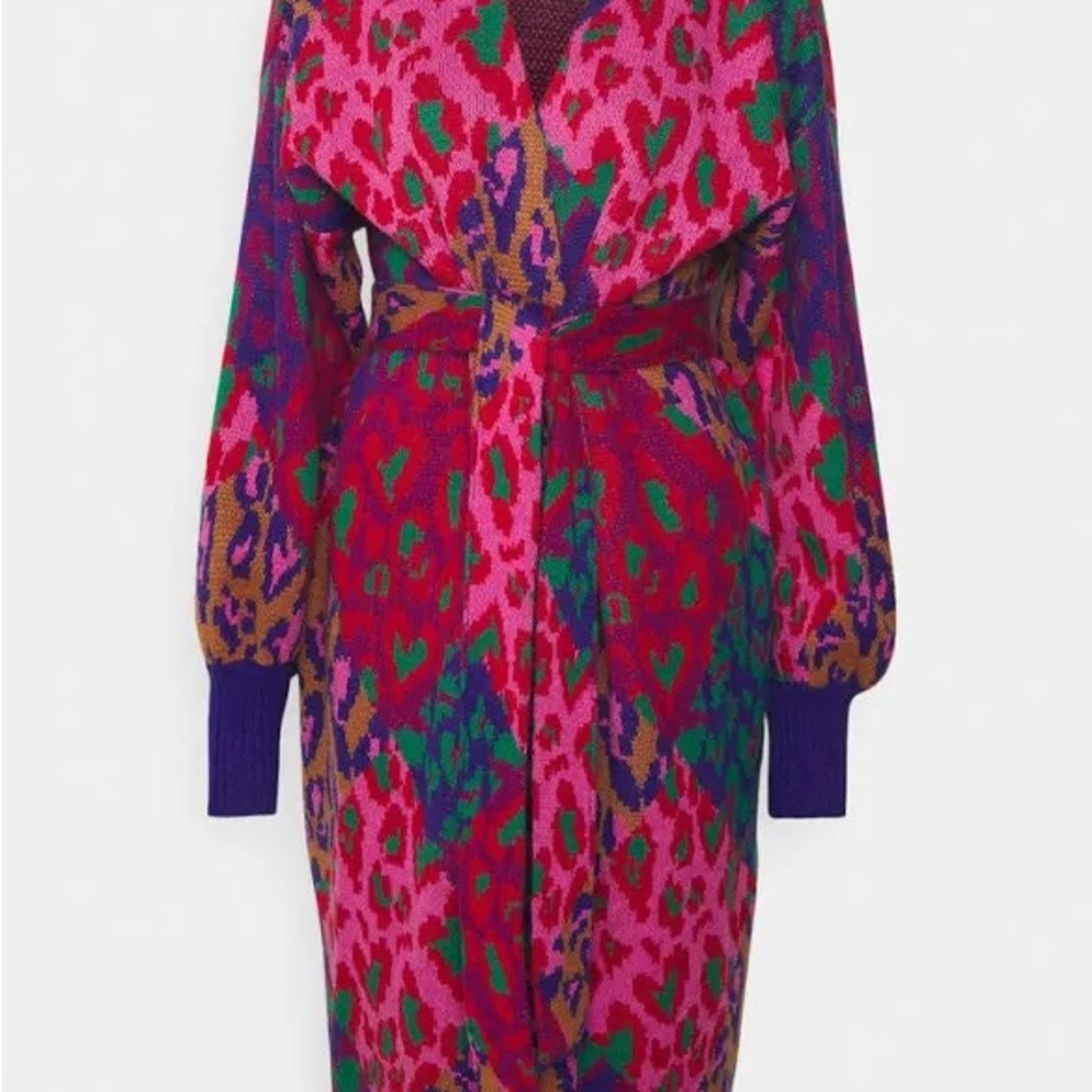 Farm Rio belted maxi cardigan